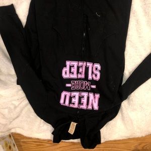 “Need more sleep” onesie pajamas